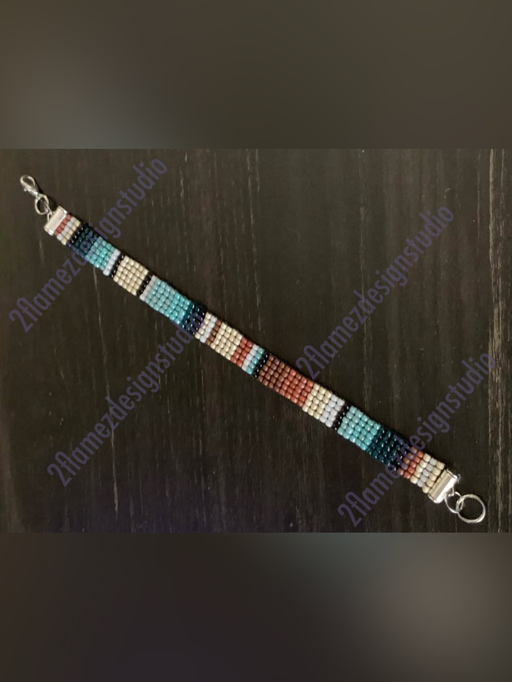 Handmade Blanket Seed Bead Bracelets - 2 colors - Picture 4 of 6